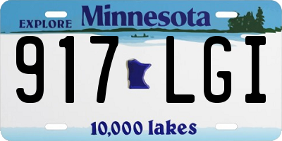 MN license plate 917LGI