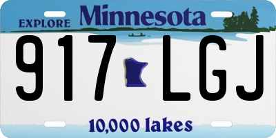 MN license plate 917LGJ