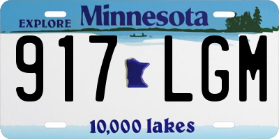 MN license plate 917LGM