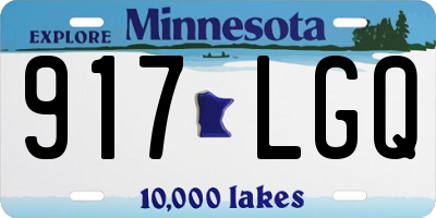 MN license plate 917LGQ