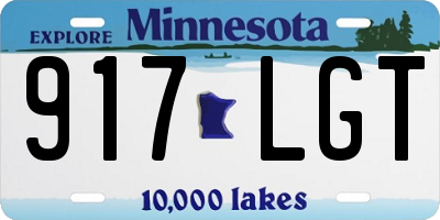 MN license plate 917LGT