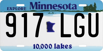 MN license plate 917LGU