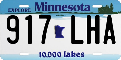 MN license plate 917LHA
