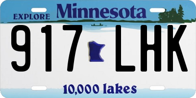 MN license plate 917LHK