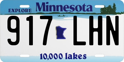 MN license plate 917LHN