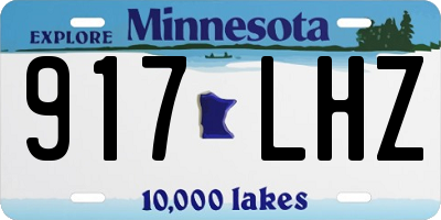 MN license plate 917LHZ
