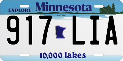 MN license plate 917LIA