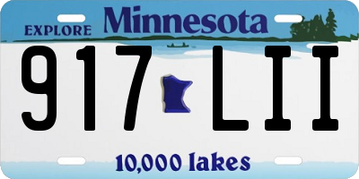 MN license plate 917LII