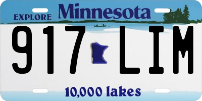 MN license plate 917LIM