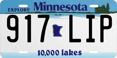 MN license plate 917LIP