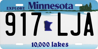 MN license plate 917LJA