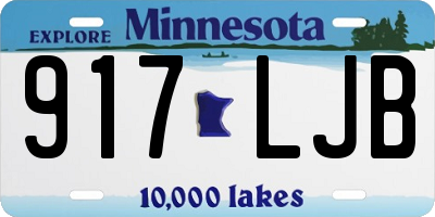 MN license plate 917LJB