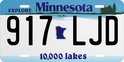MN license plate 917LJD
