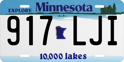 MN license plate 917LJI