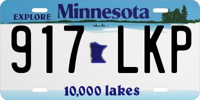 MN license plate 917LKP