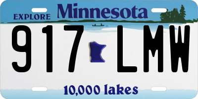MN license plate 917LMW