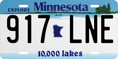 MN license plate 917LNE