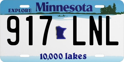 MN license plate 917LNL