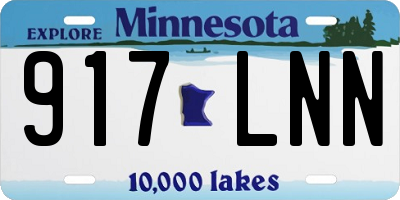 MN license plate 917LNN