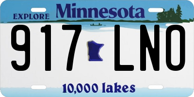 MN license plate 917LNO