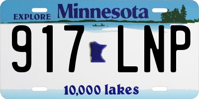 MN license plate 917LNP