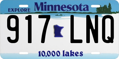 MN license plate 917LNQ