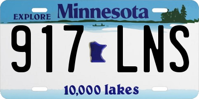 MN license plate 917LNS
