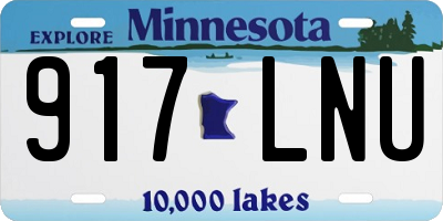 MN license plate 917LNU