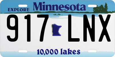 MN license plate 917LNX