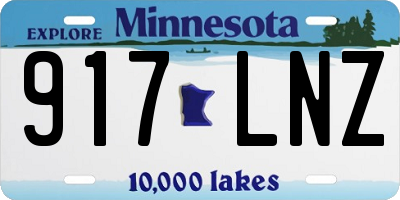 MN license plate 917LNZ