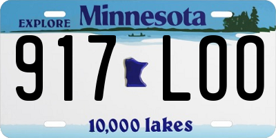 MN license plate 917LOO