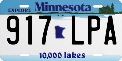 MN license plate 917LPA