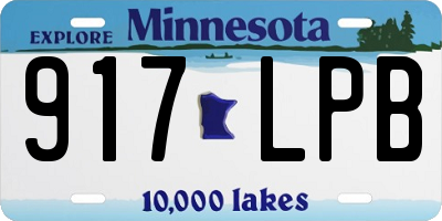 MN license plate 917LPB