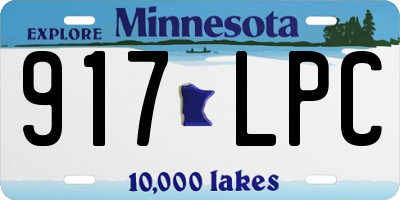 MN license plate 917LPC