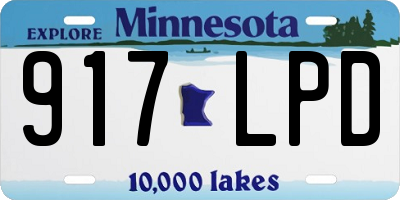 MN license plate 917LPD