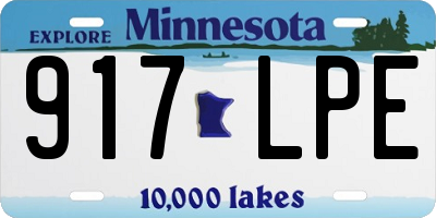 MN license plate 917LPE