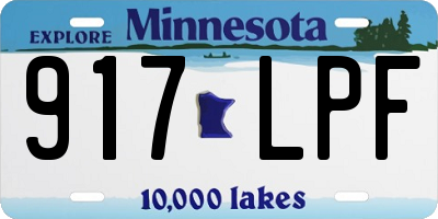 MN license plate 917LPF