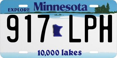 MN license plate 917LPH