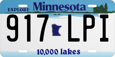 MN license plate 917LPI