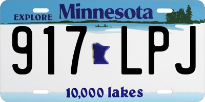MN license plate 917LPJ