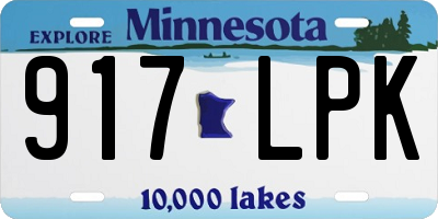 MN license plate 917LPK