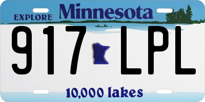 MN license plate 917LPL