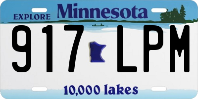 MN license plate 917LPM