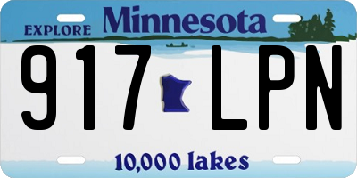 MN license plate 917LPN