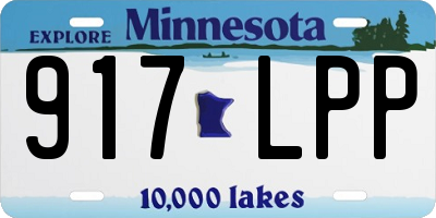 MN license plate 917LPP