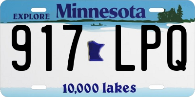 MN license plate 917LPQ