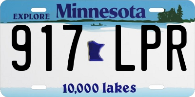 MN license plate 917LPR