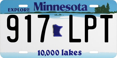 MN license plate 917LPT