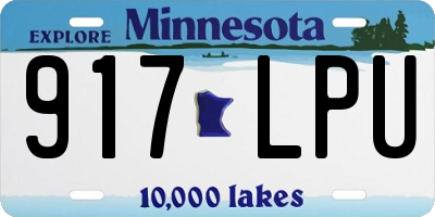 MN license plate 917LPU