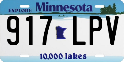 MN license plate 917LPV